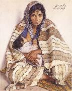 Alexandre Roubtzoff Zohra et Salha (mk32) oil painting